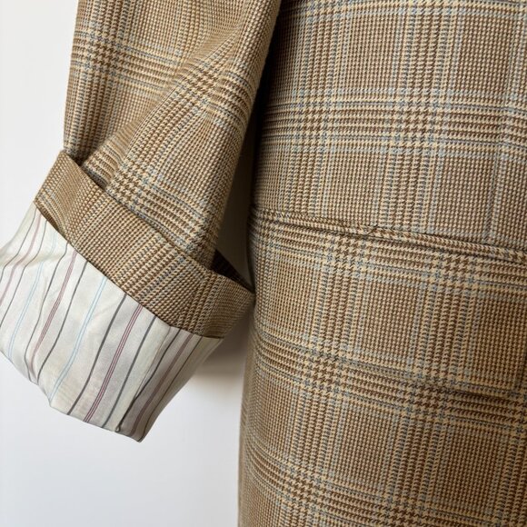 Lauren Ralph Lauren Golden Checkered Blazer Size 44S - Picture 6 of 12
